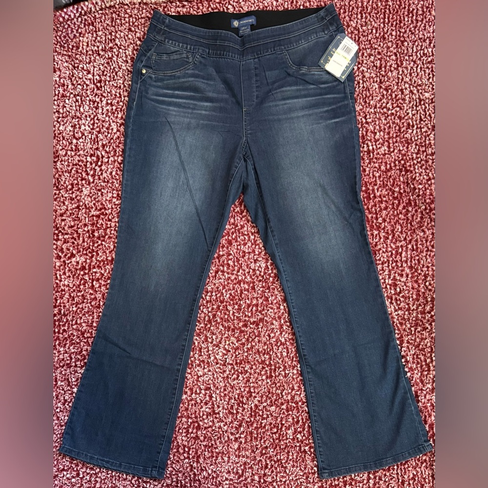 Democracy Blue Flare Wide Leg Jeans